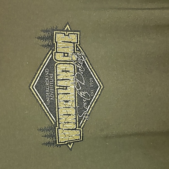 Womens green sz medium Womderland Cave, SD hoodie - Picture 2 of 3